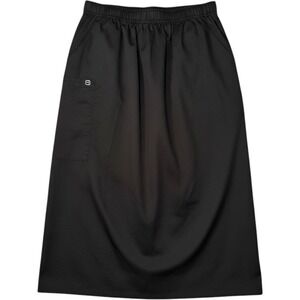 WonderWink Scrub Skirt L‎ Black Elastic Waist Cargo Pocket Workwear Professional